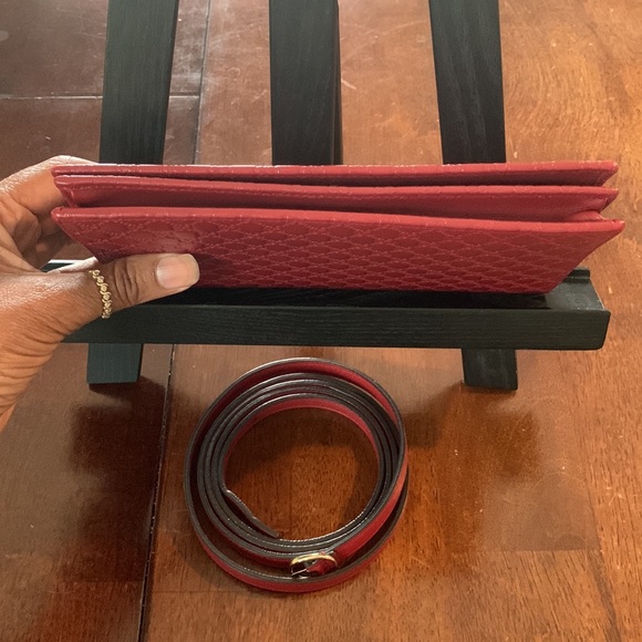 ❤️💛❤️Authentic GUCCI Guccissma Clutch/Crossbody & Matching Belt❤️💛❤️ - Picture 7 of 16